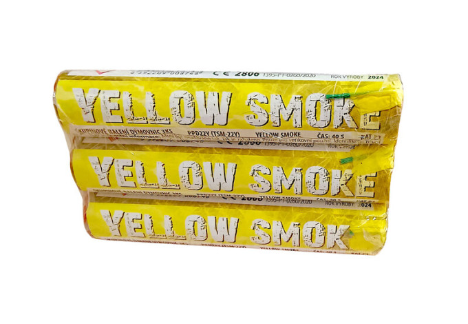ŽLTÁ DYMOVNICA YELLOW SMOKE 3 KS