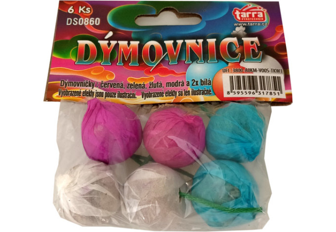 DÝMOVNIČKY COLOR BALL 6KS