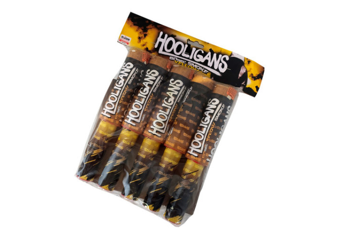 DYMOVÁ POCHODEŇ HOOLIGANS ŽLTÁ 5 KS