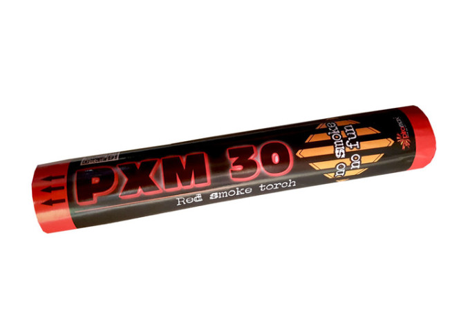 ČERVENÁ DYMOVNICA PXM30 1 KS