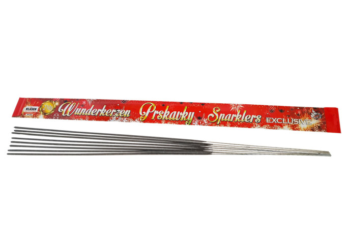 ZLATÉ VÁNOĆNÍ PRSKAVKY 70 CM 8 KS
